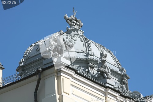 Image of Fragment of the Building in Rococo Style