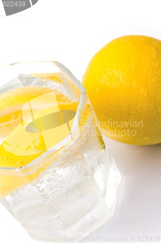 Image of water and lemon