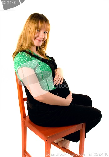 Image of beautiful pregnant woman
