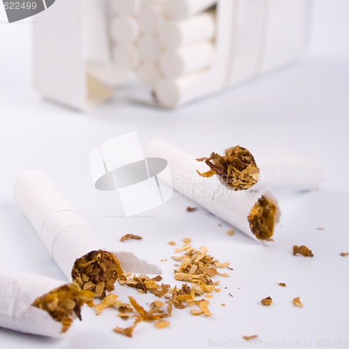 Image of broken cigarettes