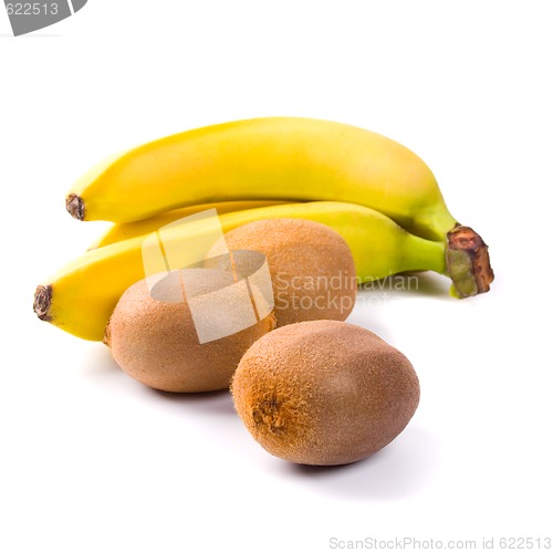 Image of fresh kiwi and banana 