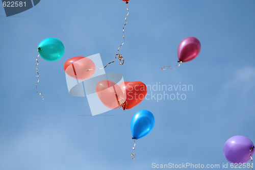 Image of Floating balloons