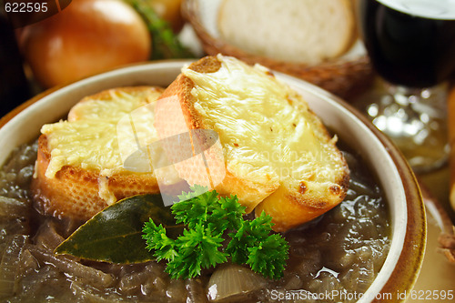 Image of Cheddar Toasts In Soup