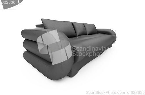 Image of sofa over white