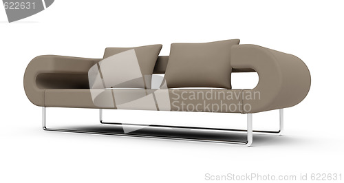 Image of sofa over white