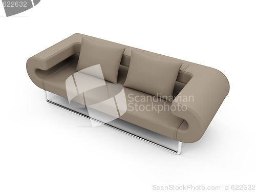 Image of sofa over white