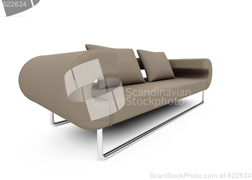 Image of sofa over white