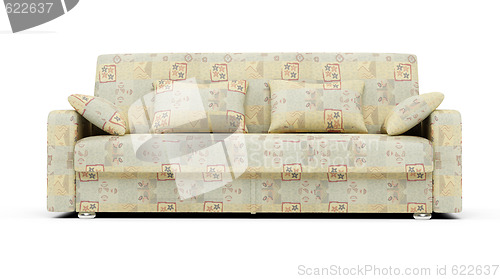 Image of sofa over white