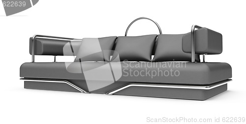 Image of sofa over white