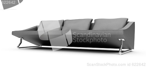 Image of sofa over white