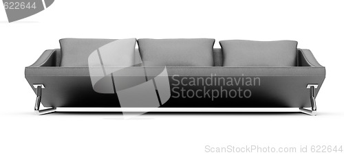 Image of sofa over white