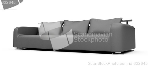 Image of sofa over white