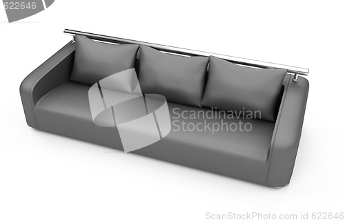 Image of sofa over white