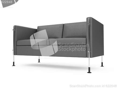 Image of sofa over white