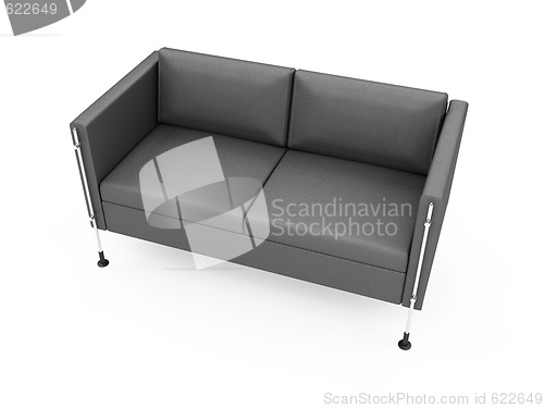 Image of sofa over white