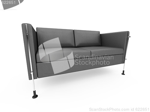 Image of sofa over white