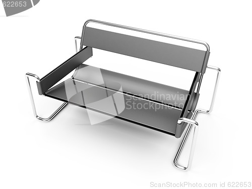 Image of sofa over white