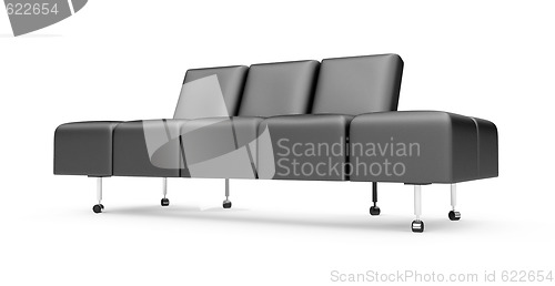 Image of sofa over white