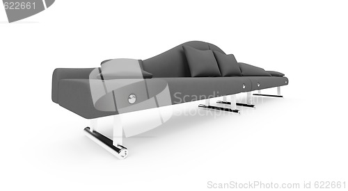 Image of sofa over white