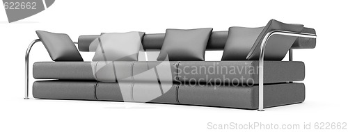 Image of sofa over white