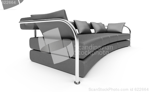 Image of sofa over white