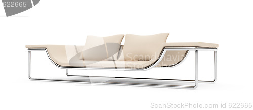 Image of sofa over white