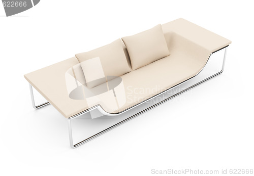 Image of sofa over white