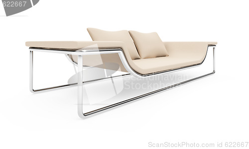 Image of sofa over white