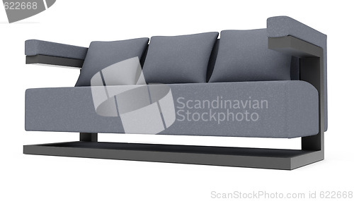 Image of sofa over white