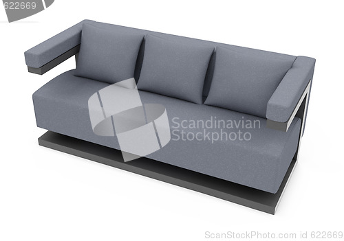 Image of sofa over white