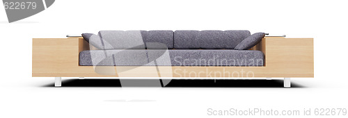 Image of sofa over white