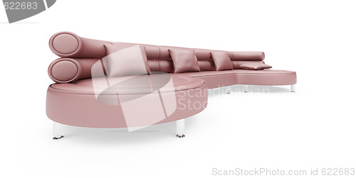 Image of sofa over white