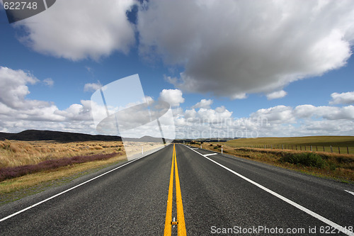 Image of Straight scenic road