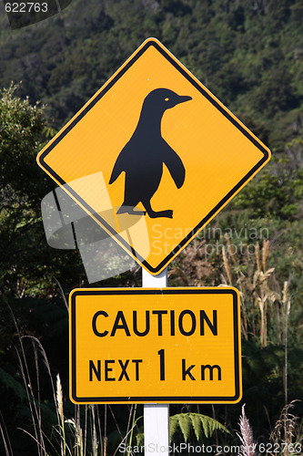 Image of Penguin warning