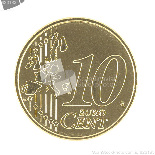 Image of Uncirculated 10 Eurocent new map