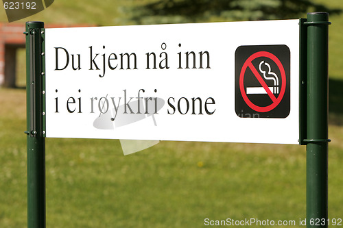 Image of No smoking area