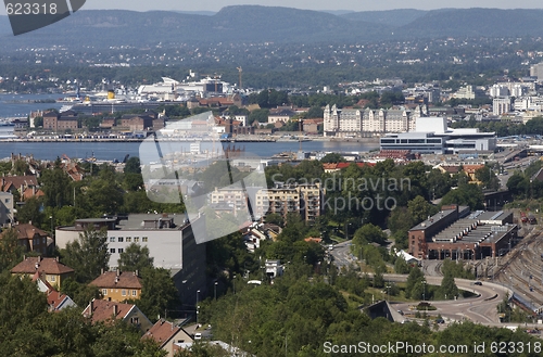 Image of Oslo with the harbour