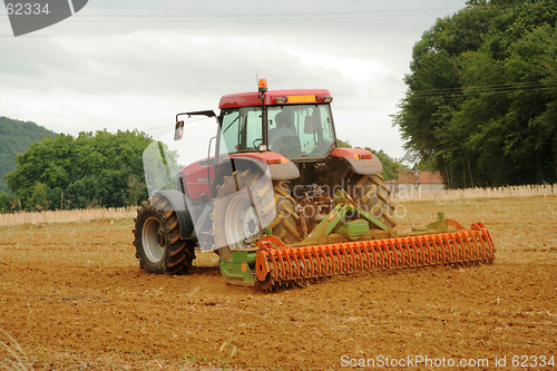Image of French Tractor Ploughing