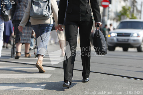 Image of Businesswoman's legs