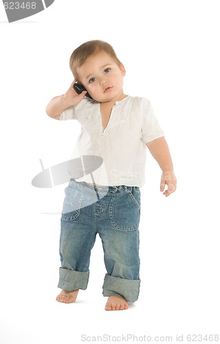 Image of Boy with a cellphone