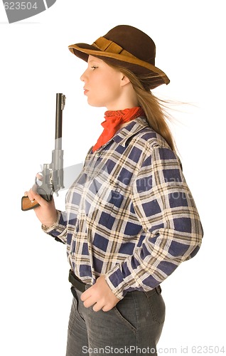 Image of Cowgorl with a gun 2