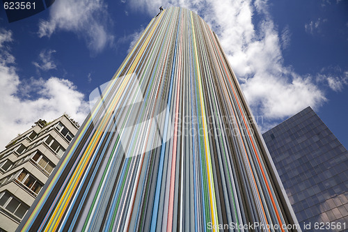 Image of Colorful sculpture La Defense