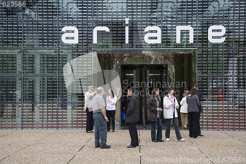 Image of Smokers outside entrance