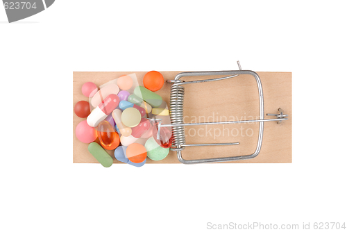 Image of Mousetrap and Pills