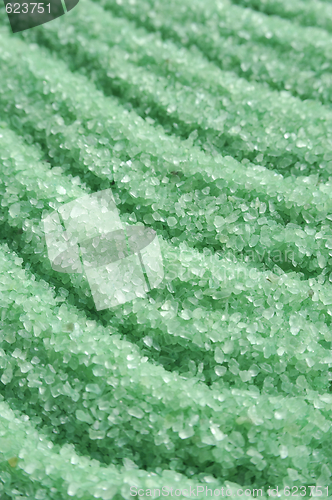 Image of Green crystals of sea salt