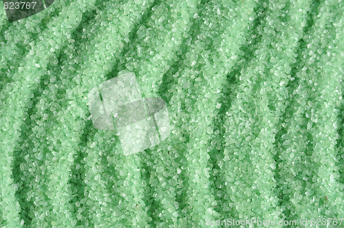 Image of Green crystals of sea salt