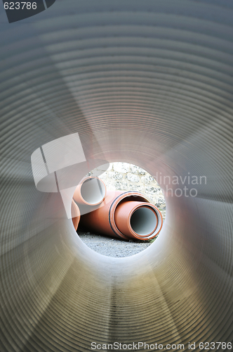 Image of Inside of plumbing tube