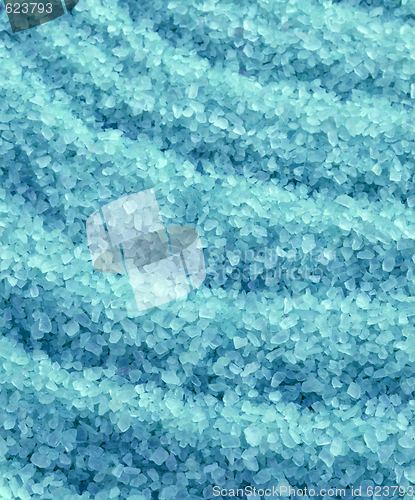 Image of Blue crystals of sea salt