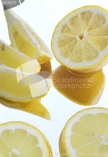 Image of Lemon over white background