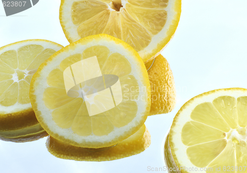 Image of Lemon over white background